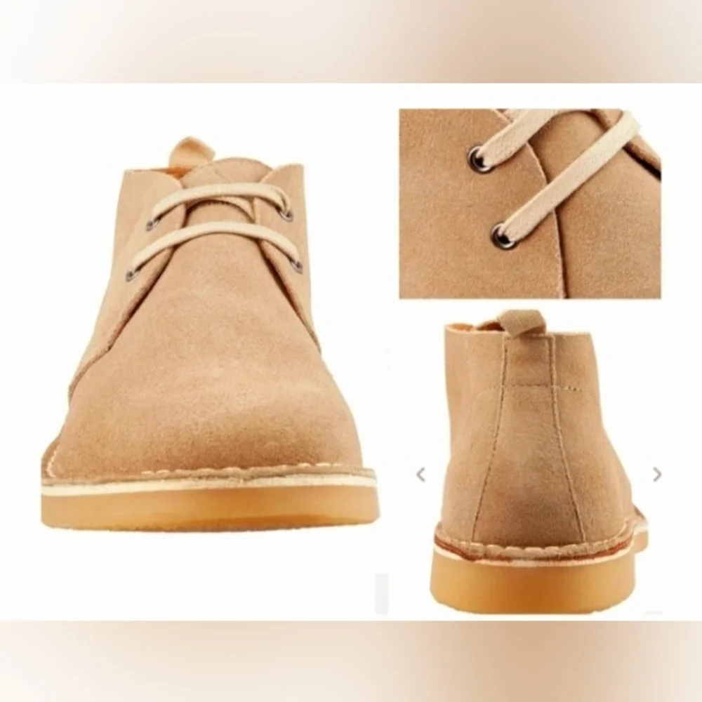 Alpine Design Ortholite Taupe Suede Ankle Loafer Boots 12